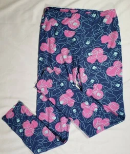 LuLaRoe Disney Womens One Size Minnie Mouse Multi Color Print Soft Leggings - Picture 1 of 5