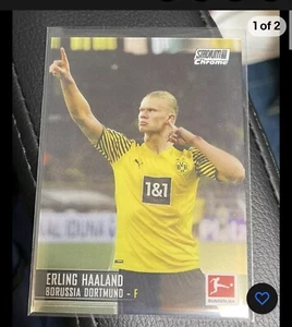 Erling Haaland Topps Stadium Club Chrome Bundesliga 2022 #30 Borussia Dortmund - Foto 1 di 2