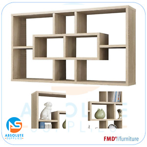 NEW BOXED Lasse Display Shelving Decorative Designer Wall Shelf OAK effect