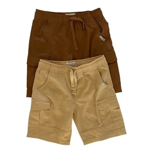 Weatherproof Vintage Boy's Drawstring Cargo Short Set of 2 Size 7 Brown - Picture 1 of 5