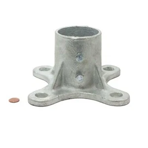 3" Floor Flange w/ 2 Set Screws (Fits 2 7/8" OD) - Picture 1 of 3