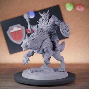 Ork Rider Miniatur Ork Krieger Kämpfer Mini Dungeons and Dragons 5e DnD TTRPG - Bild 1 von 8