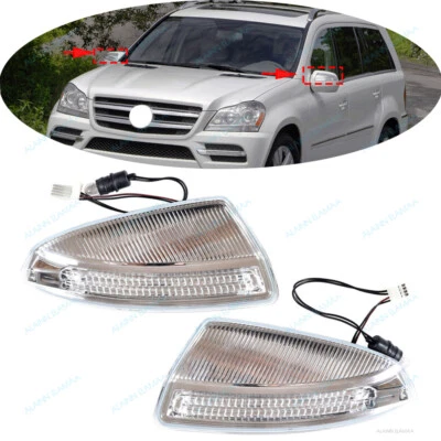 Par de luces intermitentes de espejo retrovisor lateral puerta para Mercedes Benz W164 ML350 ML550 GL450 Foto 1 de 4
