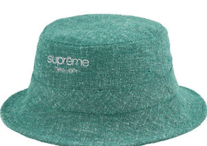 SUPREME CLASSIC LOGO TERRY CRUSHER HAT/ TEAL SIZE M/L SS21 WEEK 20/ AUTHENTIC