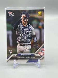 2024 Topps Now Rookie Cup Austin Wells #RC-1 New York Yankees PEARL WHITE - Picture 1 of 2