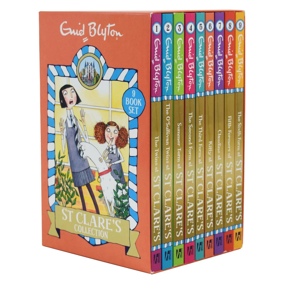 St Clare's Collection 9 Books Box Set By Enid Blyton – Ages 9-14 - Paperback