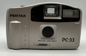 Pentax PC-33 30mm Lens Point And Shoot Silver And Black - Picture 1 of 6