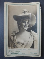 Antique 1890's Newsboy Burlesque Cabinet Photos N566 #302 Queenie Vassar