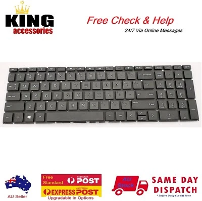 Keyboard for HP Pavilion 15-da 15-db 15-dk 15-df dk dx,15-cn cp cr, 17-cd Series - Image 1 of 3
