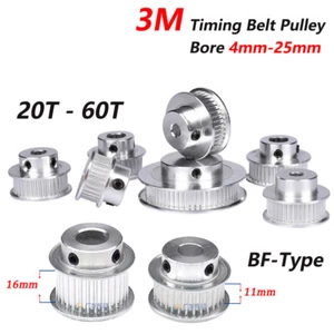 3M Timing Belt Pulley With Step 20T-60T Bore 4-25mm,For 10/15mm Wide Timing Belt - Picture 1 of 8