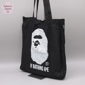 BAPE A Bathing Ape Tote Bag Black APE HEAD Print smart April 2015 Mag Free Gift - Picture 1 of 20