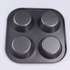 Cake Molds Black Muffin Mold Non-stick Layer 19x19x3cm Baking Pan Carbon Steel