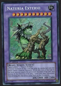 Yugioh Naturia Exterio HA04-EN055 Secret Rare 1st Ed - LP - Imagen 1 de 2