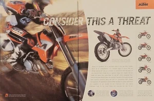 1999 KTM Motorcycle 2pg Ad 380 SX 250 EX 125 SX 300 M/XC 250 E/XC - Picture 1 of 1