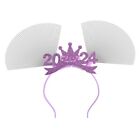 Night Stall LED 2024 Sequins Headwear New Year Headband Party Costume