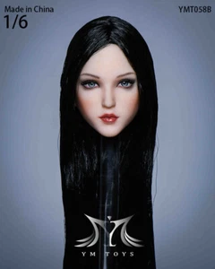 Modelo de escultura de cabeza de niña YMTOYS 1:6 YMT058B para cuerpo figura femenina TBL Phicen de 12 - Imagen 1 de 8