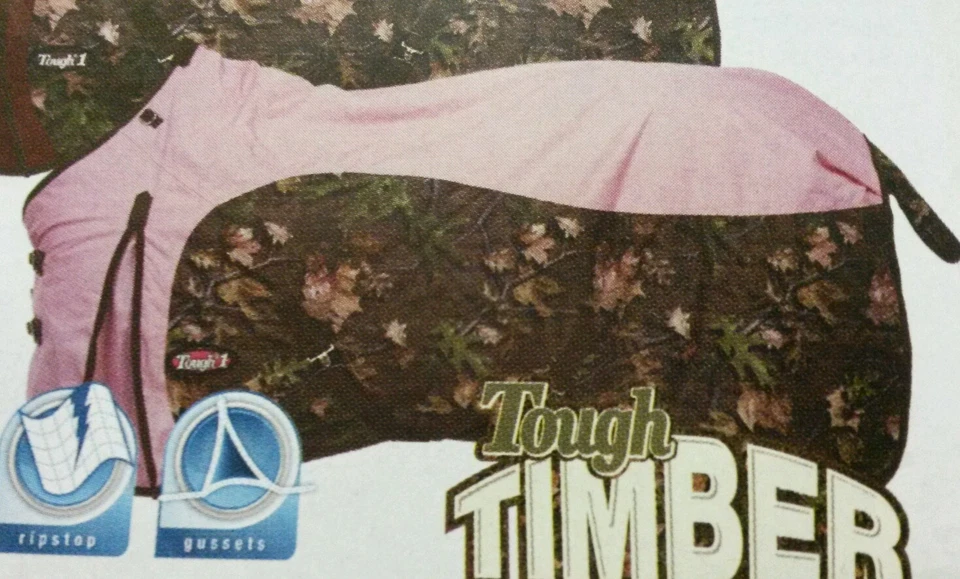 78 英寸粉色迷彩西马冬季毯 600 DENIER RIP 停止防水 — 第 1/1 张图片