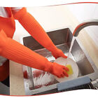Waterproof Warm Household Dishwashing Dust Glove Long Rubber Gloves Kitchen _vi