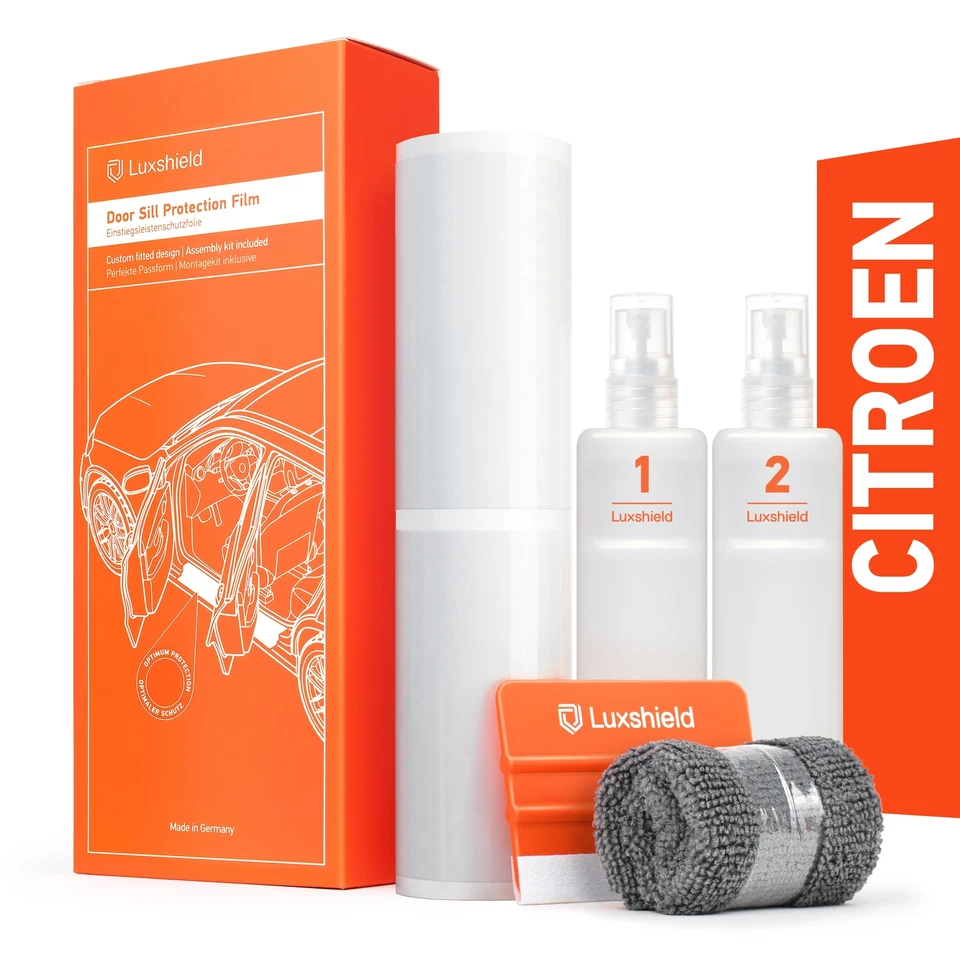 Listones de entrada de coche lámina protectora para Citroën Berlingo 3 (III) transparente - Imagen 1 de 4