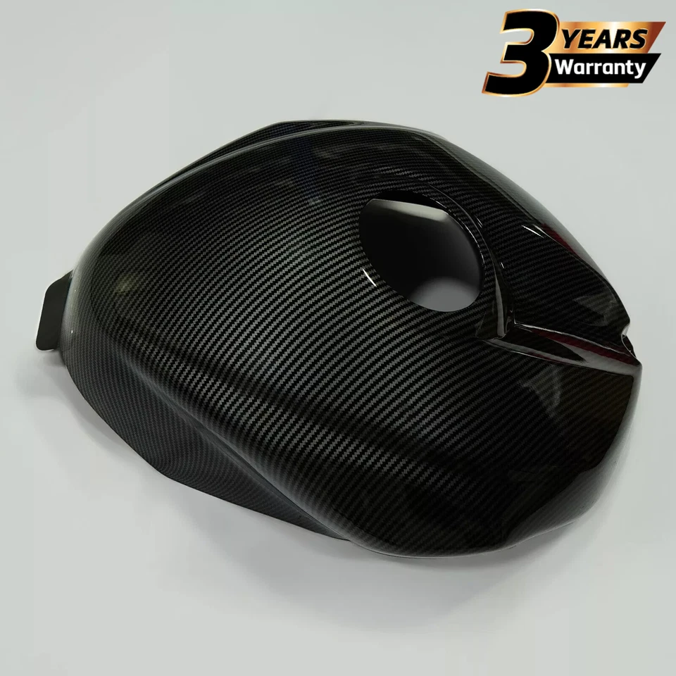 Black Fuel Gas Tank Cover Fairing Carbon Fiber Look For Yamaha YZF R6 2008-2016 Foto 1 de 4