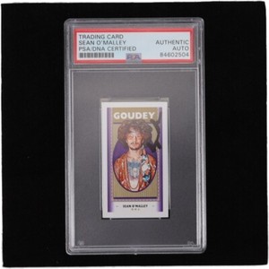 Sean O'Malley Signed 2019 Upper Deck Card Goodwin Champions Goudey Mini G29 PSA