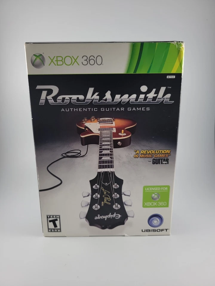 Rocksmith Authentic Guitar Games - With Game & Cable XBOX360 - Image 1 of 3