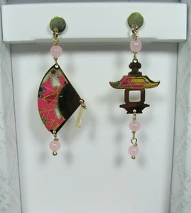 Orecchini Ventaglio Argento Mini Rosa - Imagen 1 de 1