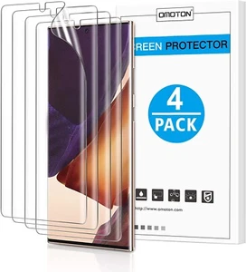 Samsung Galaxy Note 20 Ultra 5G 6.9 inch 4 Pack Screen Protector Soft TPU - Picture 1 of 9