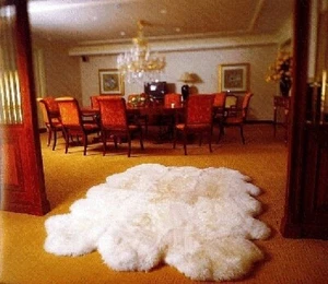 Australian Merino 8 Pelt Sheepskin Rug 3 1/2"  Pile Height 18 Colors - Picture 1 of 2