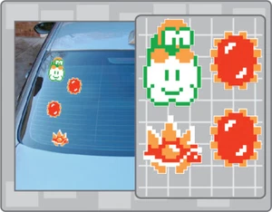 LAKITU and SPINYS Sprites 4er Set Vinyl Aufkleber #1 Super Mario Bros. Aufkleber - Bild 1 von 1