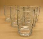 Set Of 6 Useful Clear Glass Staking Small Tumbler Glasses