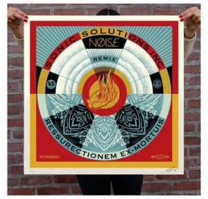 NØISE/SSI Resurrectionem Ex-Mortuis Remix 18x18 Screen Print Signed /400 - Picture 1 of 1