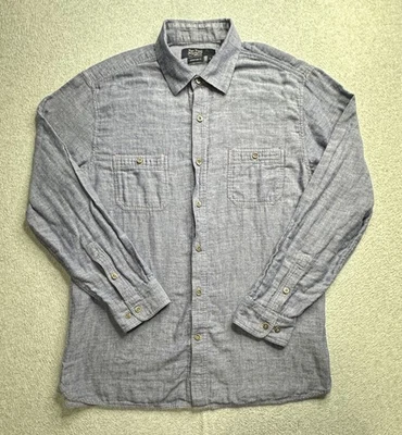 Camisa Nat Nast Para Hombre Grande Azul Marino Calce Americano Abotonada 100% Algodón Informal Foto 1 de 4