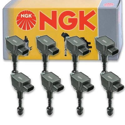 8 pcs NGK Ignition Coil for 2012-2016 Nissan NV3500 5.6L V8 - Spark Plug xw - Image 1 of 4