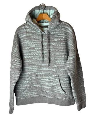 Sudadera Prana Mujer XL Gris Teal Acolchada Algodón Orgánico Carin Sudadera con Capucha Gorpcore Foto 1 de 4