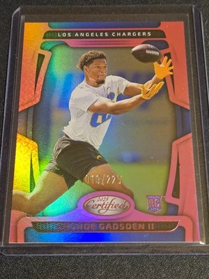 Cargadores Oronde Gadsden II #154 2025 Rookie RC/225 Pink Mirror LA certificados Foto 1 de 3