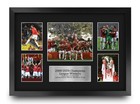 Man Utd 2008 Champions League Signed A3 Pre Printed Autograph Photo Memorabilia