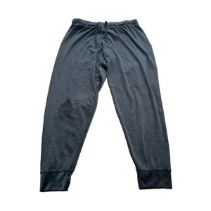 Juicy Couture Women's Black Velvet Back Rhinestone Tapered Jogger Pants Size M - Picture 1 of 7