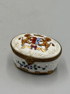 Antique 19th c French Samson Porcelain Trinket box 2 1/2'' - Picture 1 of 8