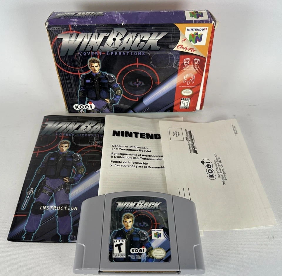 WINBACK COVERT OPERATIONS - NINTENDO 64 N64 - COMPLETE IN BOX *TESTED & WORKING* - Image 1 of 4