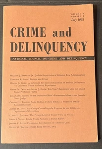 Crimen y Delincuencia Julio 1963 Volumen 9, Número 3 (William J. Brennan, Jr.) - Imagen 1 de 19