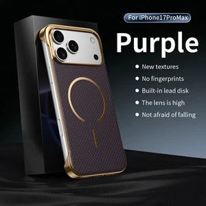 Randlose MagSafe Hülle für iPhone 13-17 Kevlar Optik Aramid - Picture 1 of 10