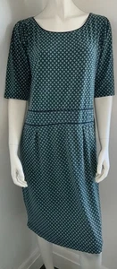 4 Funky Flavours Green Jersey Half Sleeve Day Dress Size XL Fast And Free P&P - Picture 1 of 12