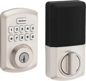 Kwikset Powerbolt 250 10 Tasten Tastatur Satin Nickel Übergang elektronisch tot - Bild 1 von 8