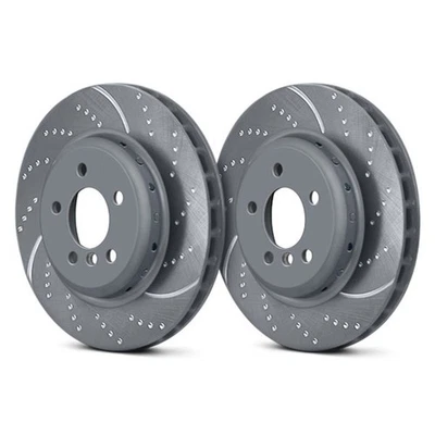 For Audi Q7 16-24 Brake Rotors EBC 3GD Series Dimpled & Slotted Riveted 2-Piece Foto 1 de 2