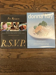 Lot of 2 Entertaining Hardcover Books Menus CookBook - Picture 1 of 8