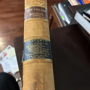 New England Reporter; Courts Of Last Resort, 3 Volumes, 1885 By James E. Briggs - Imagen 1 de 16