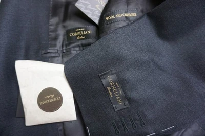 Corneliani Charcoal Gray Cashmere Blend 2 Pc Suit Jacket Pants 40R 50EU NEW - Image 1 of 4