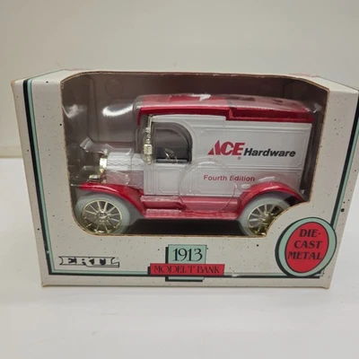 Ertl 1913 Ford Model T Bank Ace Hardware Fourth Edition 1/25 Scale Die-Cast 1992 - Image 1 of 4