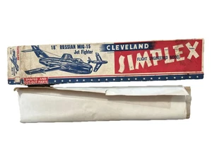 50s RARE 18" Russian MIG-15 Cleveland Simplex Flight Engineer Model S -124 Balsa - Bild 1 von 16